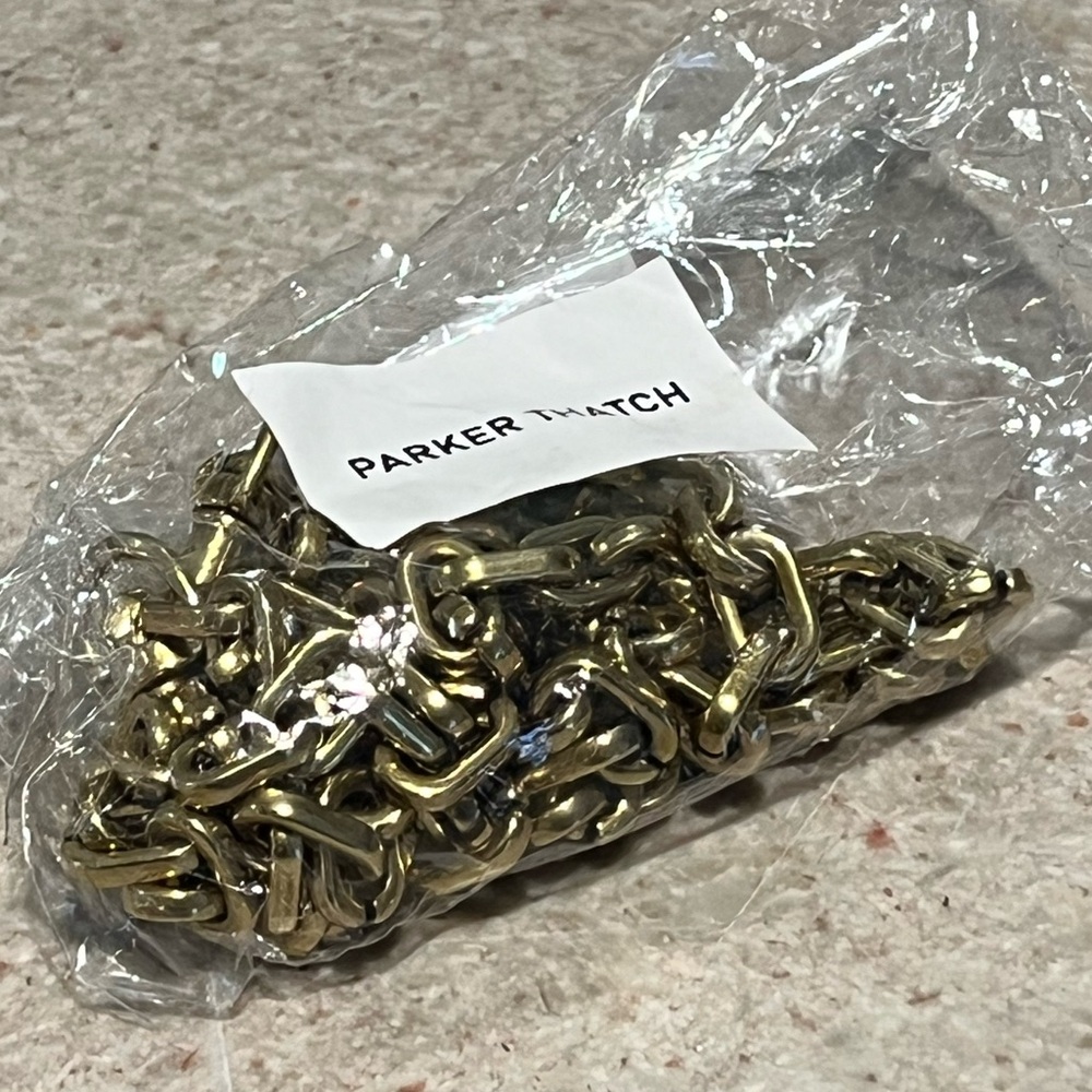 Parker Thatch Gold Link Crossbody Chain Bag Strap - OS - New in Org. Packaging - Picture 4 of 9